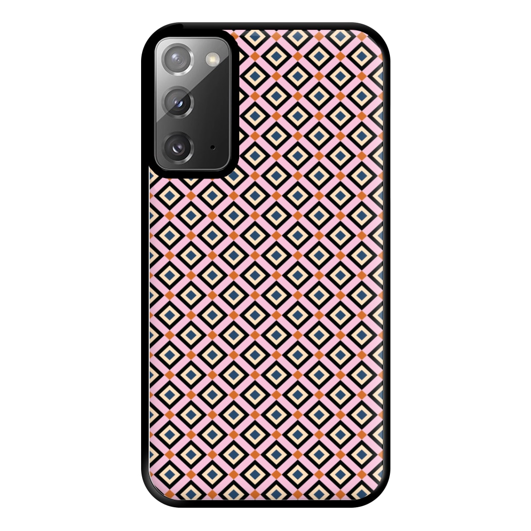 Retro Diamonds Pattern Phone Case for Galaxy Note 20 Ultra