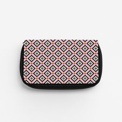 Retro Diamonds Pattern Pencil Case
