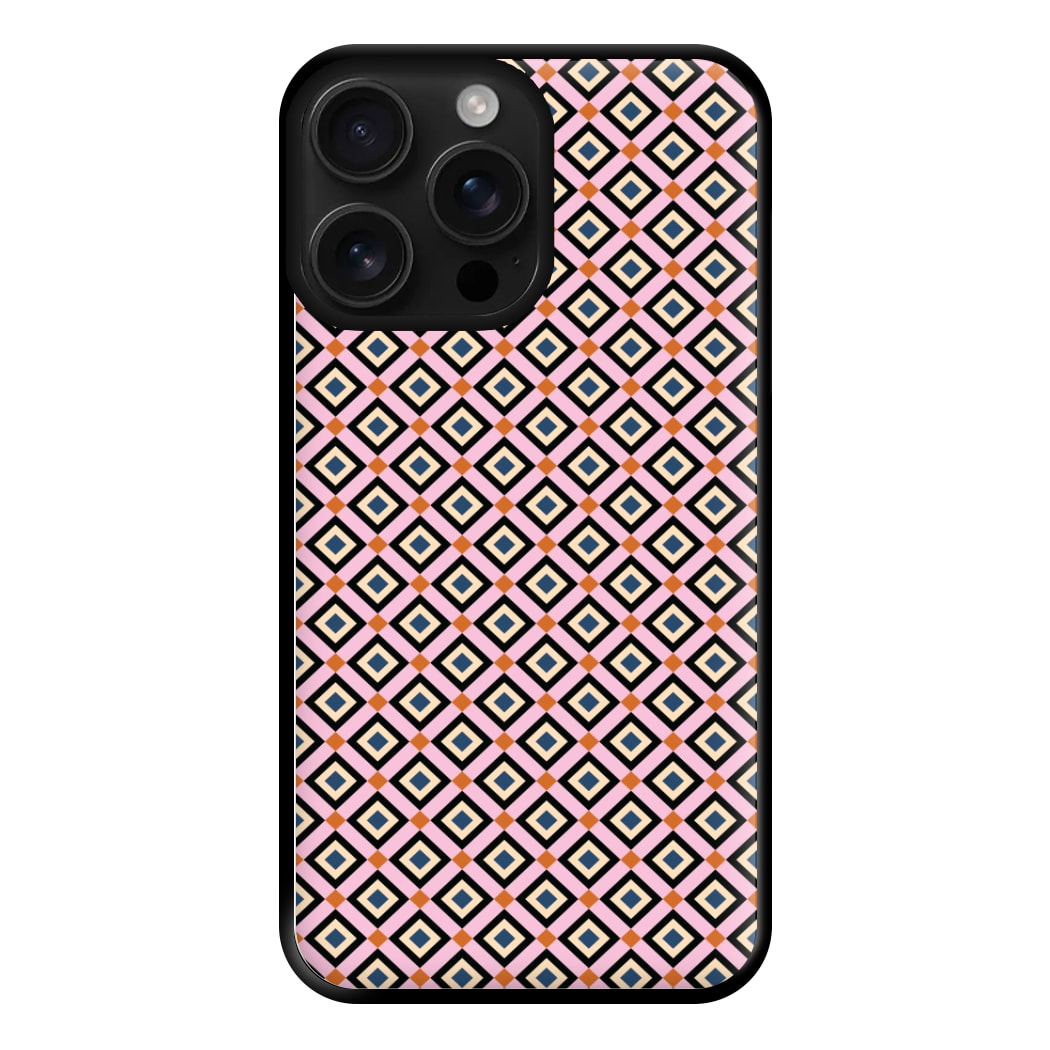 Retro Diamonds Pattern Phone Case