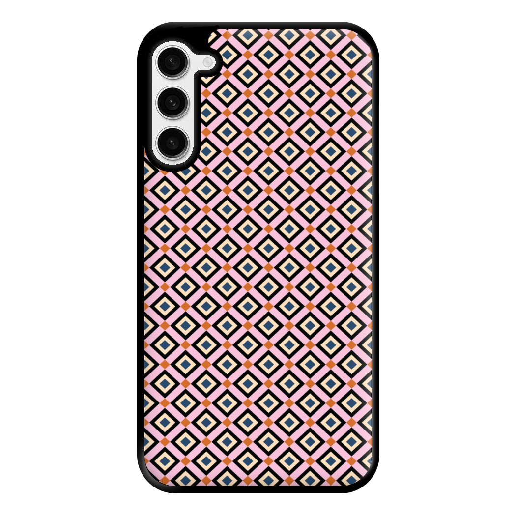 Retro Diamonds Pattern Phone Case for Galaxy S23 Plus