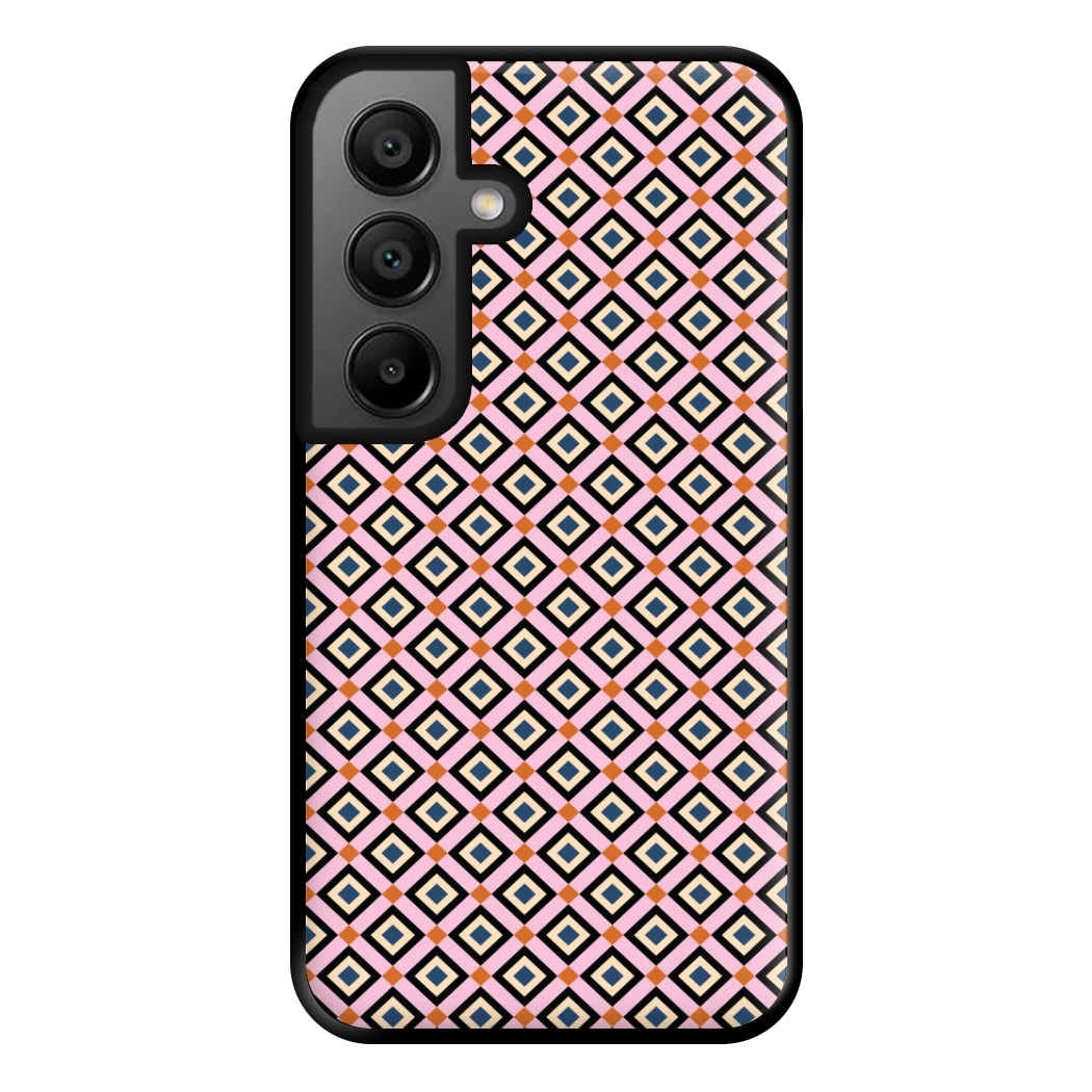Retro Diamonds Pattern Phone Case for Galaxy A56