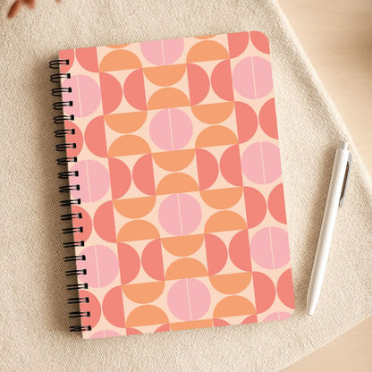 Retro Semi Circles Pattern Notepad
