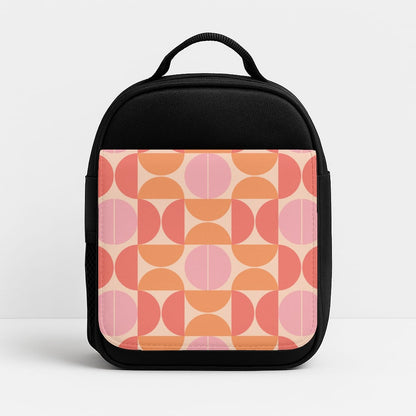 Retro Semi Circles Pattern Insulated Lunchbox