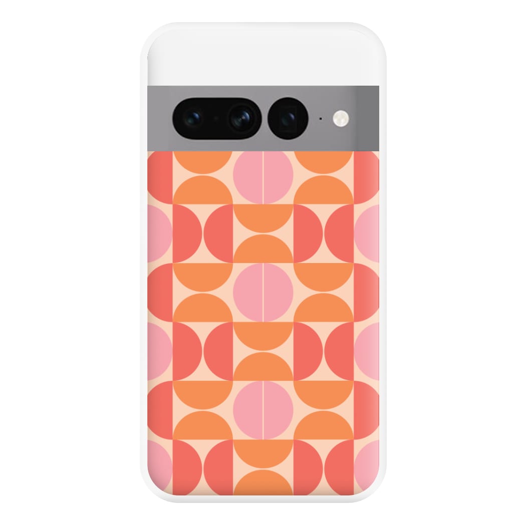Retro Semi Circles Pattern Phone Case for Google Pixel 7 Pro