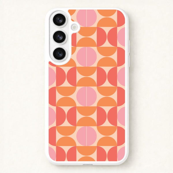 Retro Semi Circles Pattern Phone Case for Galaxy S26