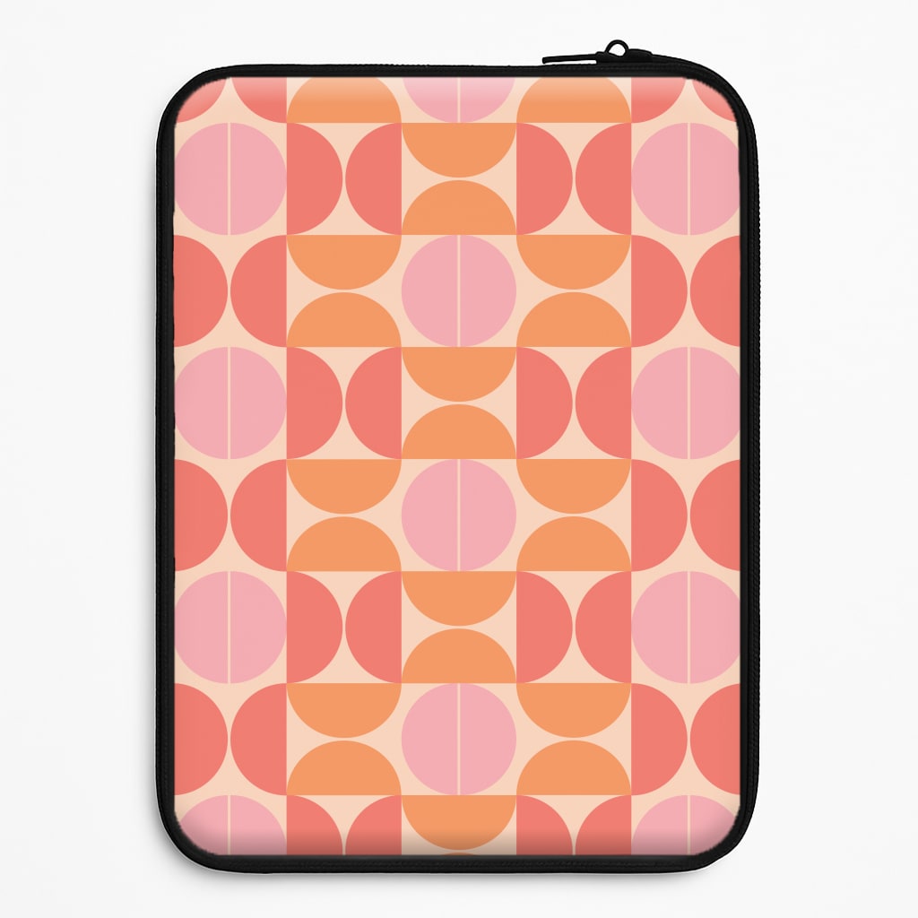 Retro Semi Circles Pattern Universal Laptop Sleeve