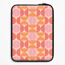 Retro Semi Circles Pattern Universal Laptop Sleeve