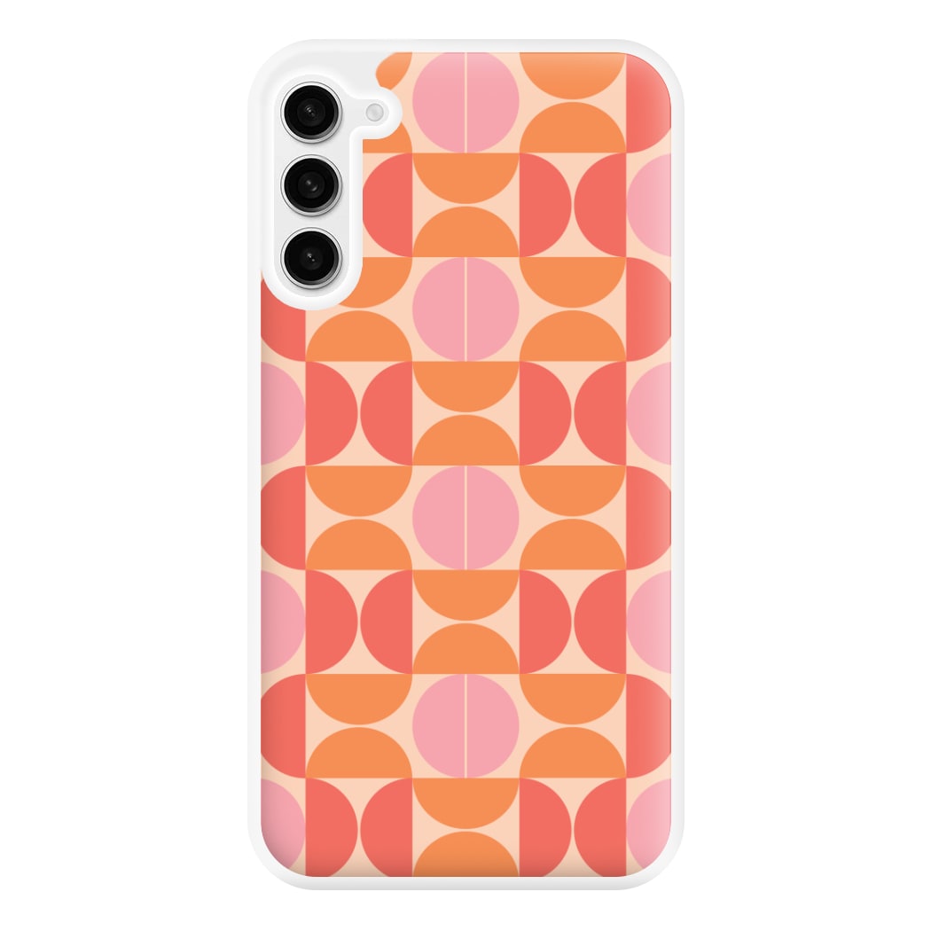 Retro Semi Circles Pattern Phone Case for Galaxy S23FE