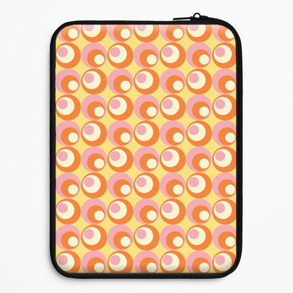 Colourful Circles Retro Pattern Universal Laptop Sleeve