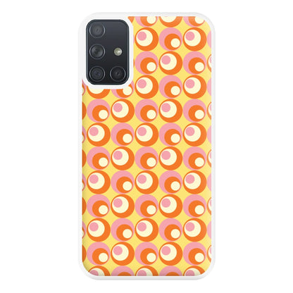 Colourful Circles Retro Pattern Phone Case for Galaxy A71
