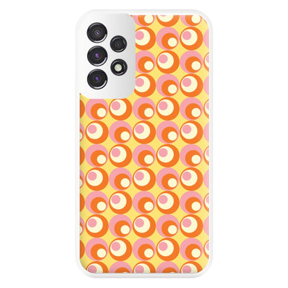 Colourful Circles Retro Pattern Phone Case for Galaxy A53