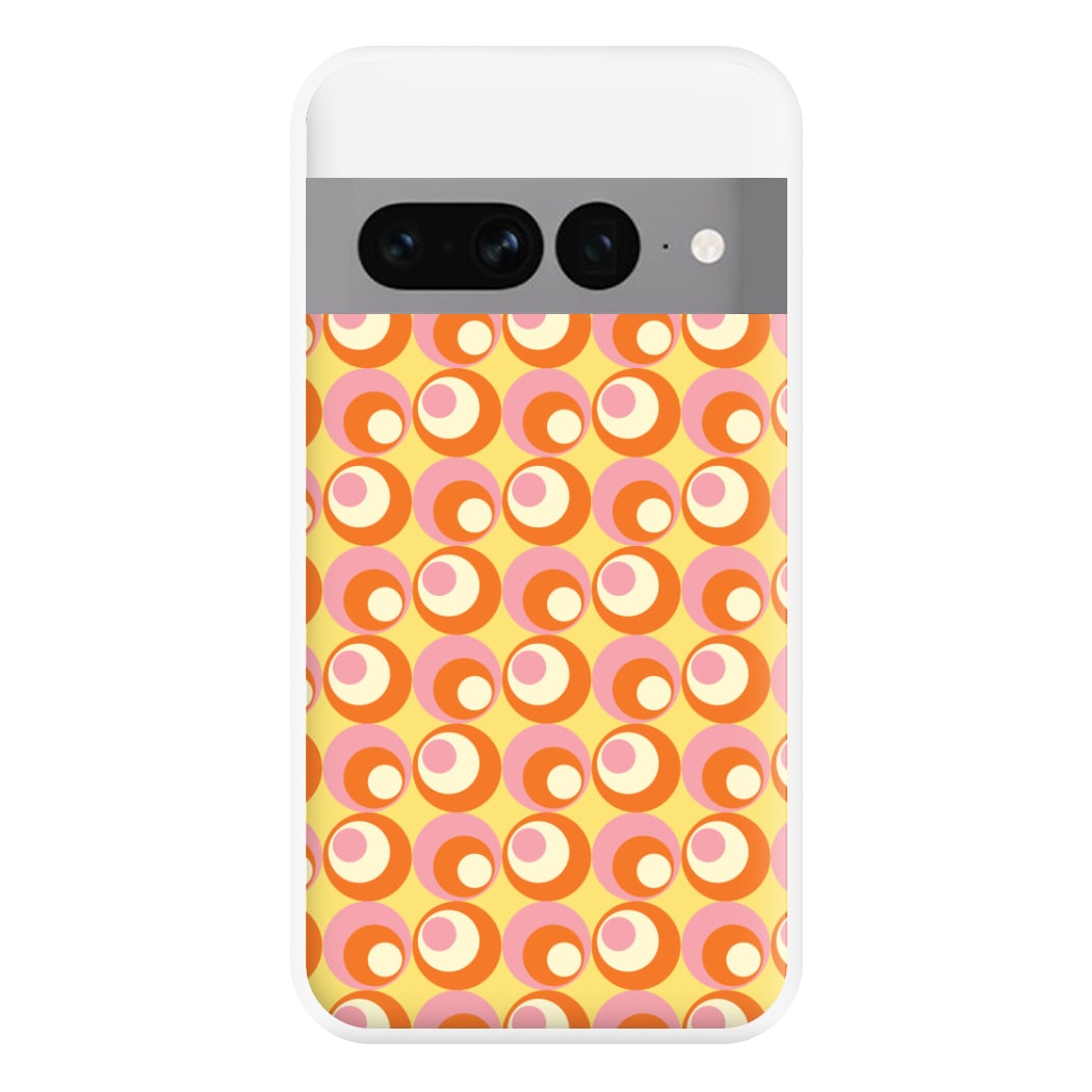 Colourful Circles Retro Pattern Phone Case for Google Pixel 7 Pro