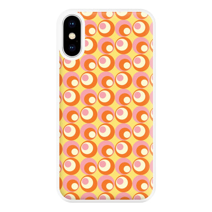 Colourful Circles Retro Pattern Phone Case for iPhone XS Max