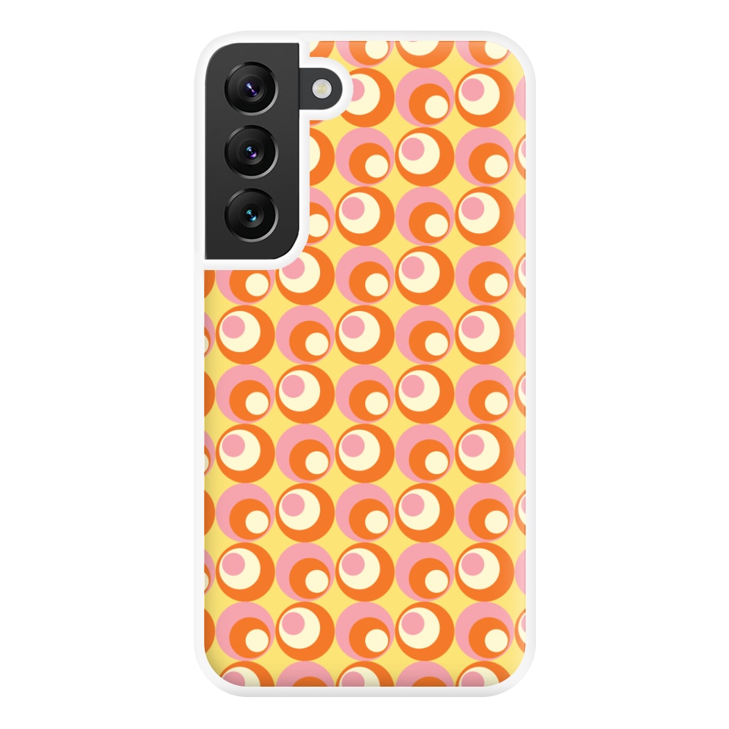 Colourful Circles Retro Pattern Phone Case for Galaxy S22 Plus
