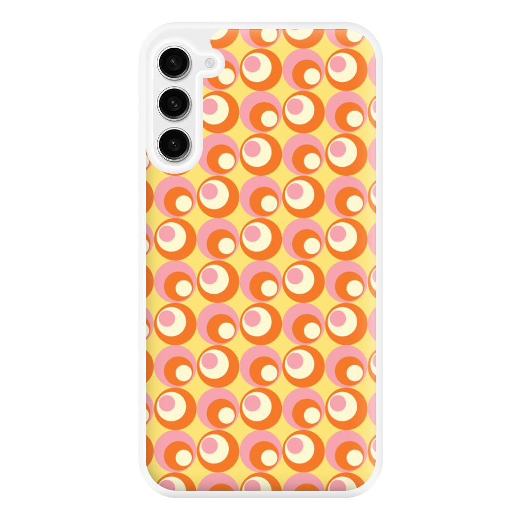 Colourful Circles Retro Pattern Phone Case for Galaxy S23FE