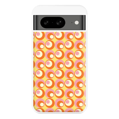 Colourful Circles Retro Pattern Phone Case for Google Pixel 8