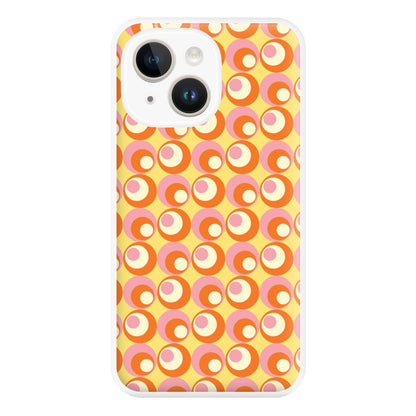Colourful Circles Retro Pattern Phone Case for iPhone 14 Plus