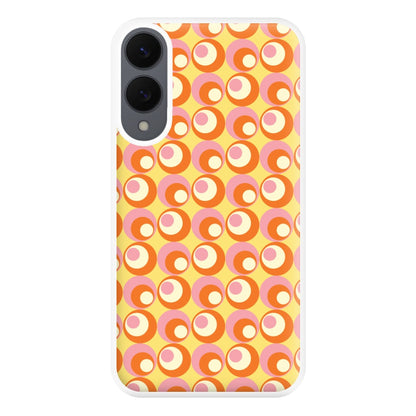 Colourful Circles Retro Pattern Phone Case for Galaxy S25 Edge