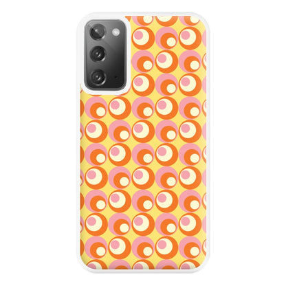 Colourful Circles Retro Pattern Phone Case for Galaxy Note 20 Ultra