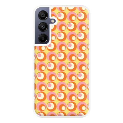 Colourful Circles Retro Pattern Phone Case for Galaxy A16