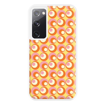 Colourful Circles Retro Pattern Phone Case for Galaxy S20FE
