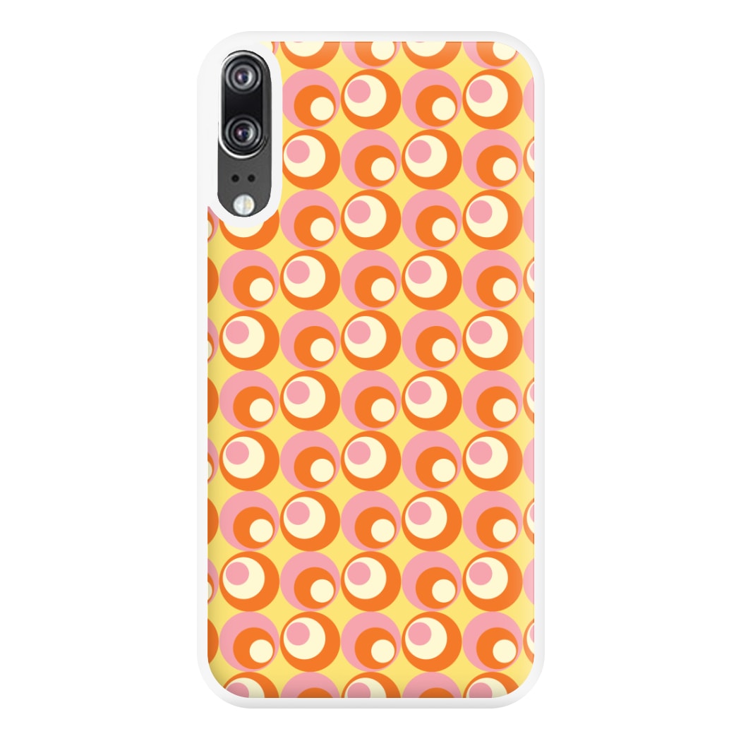 Colourful Circles Retro Pattern Phone Case for Huawei P20
