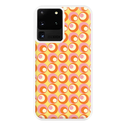 Colourful Circles Retro Pattern Phone Case for Galaxy S20 Ultra