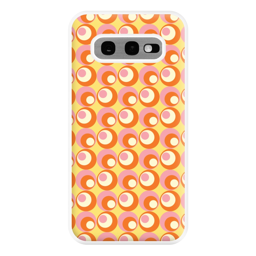 Colourful Circles Retro Pattern Phone Case for Galaxy S10e