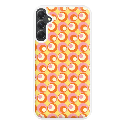 Colourful Circles Retro Pattern Phone Case for Galaxy A54