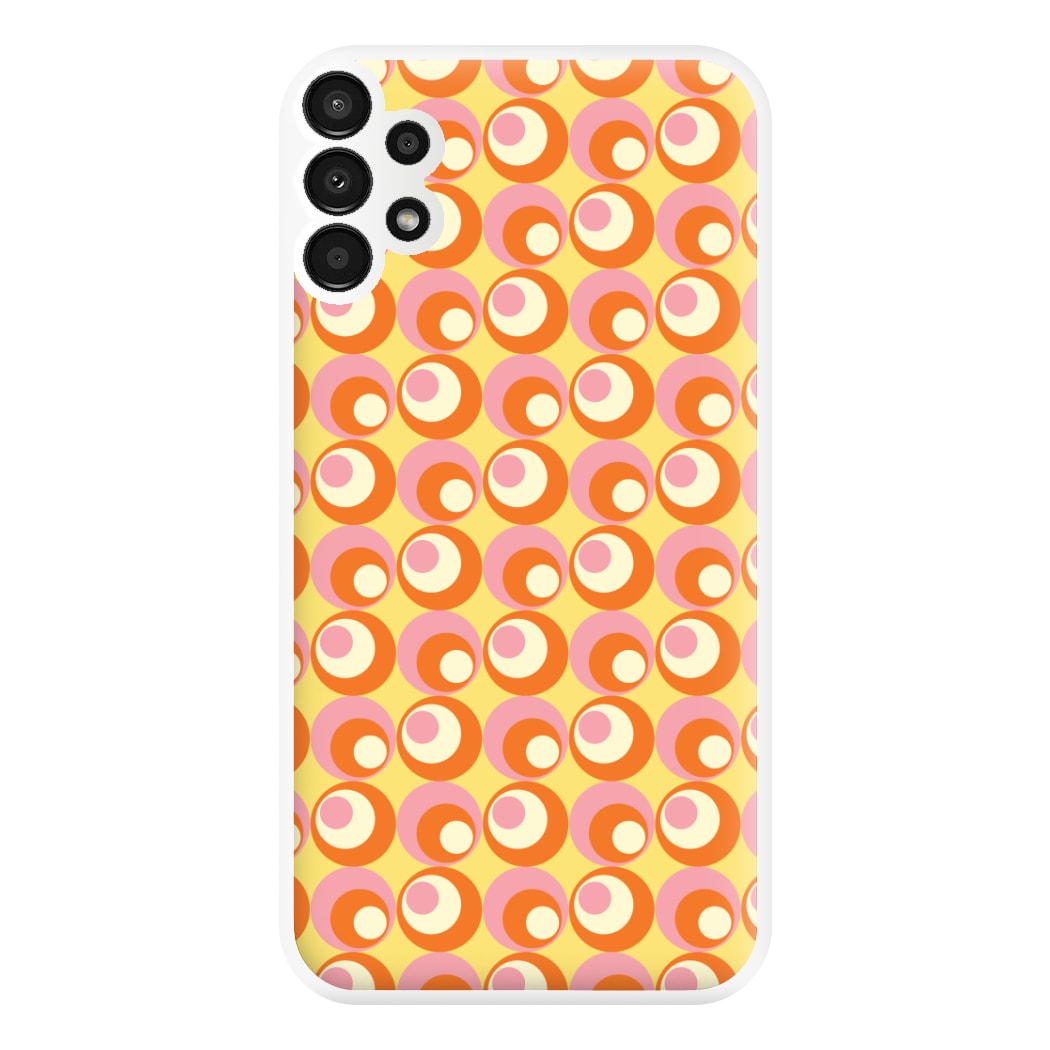 Colourful Circles Retro Pattern Phone Case for Galaxy A13