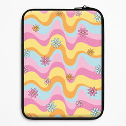 Summer Waves Retro Pattern Universal Laptop Sleeve