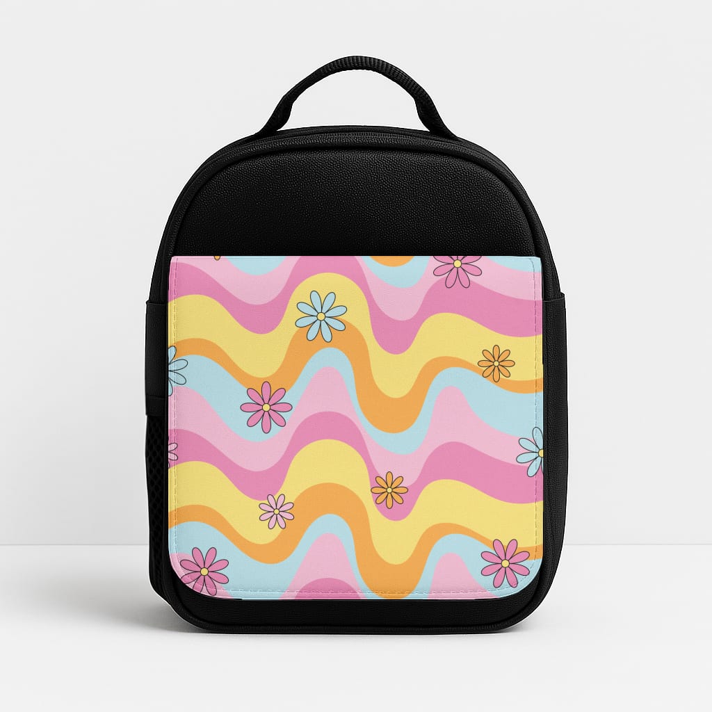 Summer Waves Retro Pattern Lunchbox