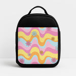 Summer Waves Retro Pattern Insulated Lunchbox