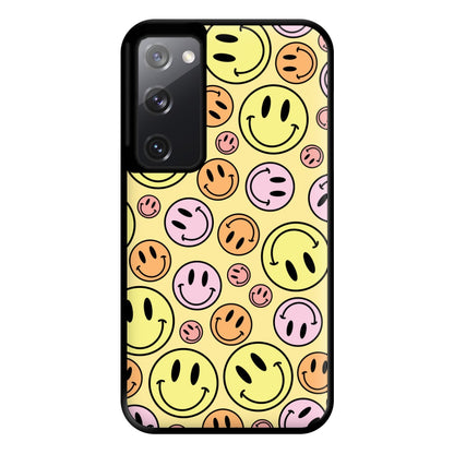 Retro Smileys Pattern Phone Case for Galaxy S20FE