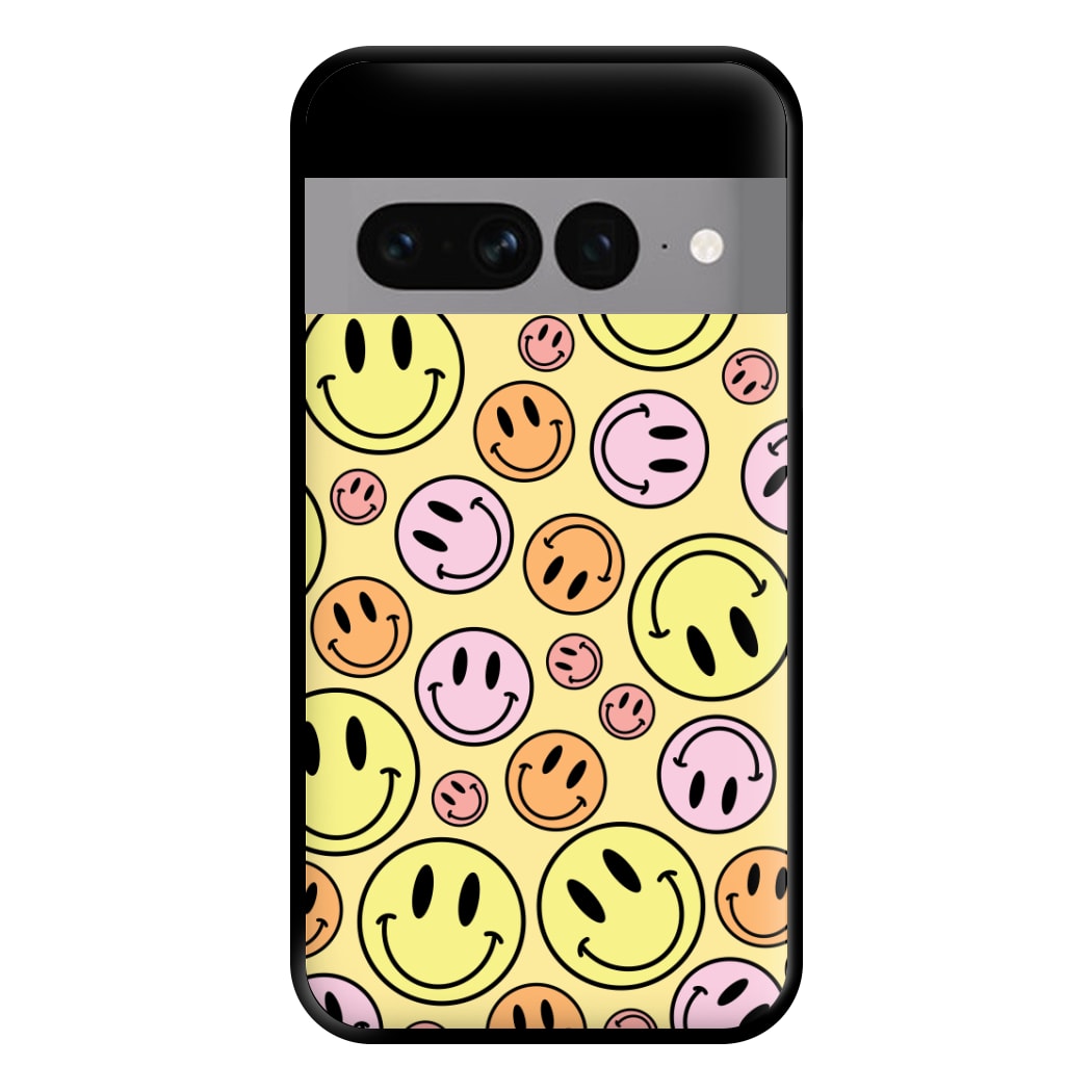 Retro Smileys Pattern Phone Case for Google Pixel 7 Pro