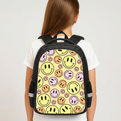 Retro Smileys Pattern Backpack