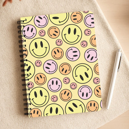 Retro Smileys Pattern Notepad