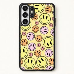 Retro Smileys Pattern Phone Case for Galaxy S26 Ultra