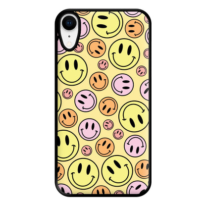 Retro Smileys Pattern Phone Case for iPhone XR