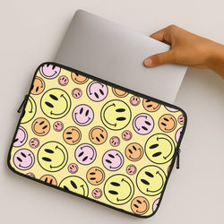 Retro Smileys Pattern MacBook Case