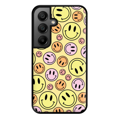 Retro Smileys Pattern Phone Case for Galaxy A56