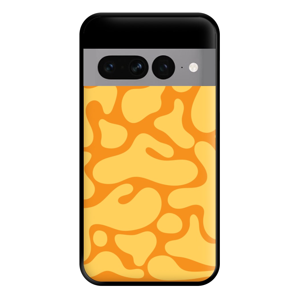 Yellow Blobs Abstract Pattern Phone Case for Google Pixel 7 Pro