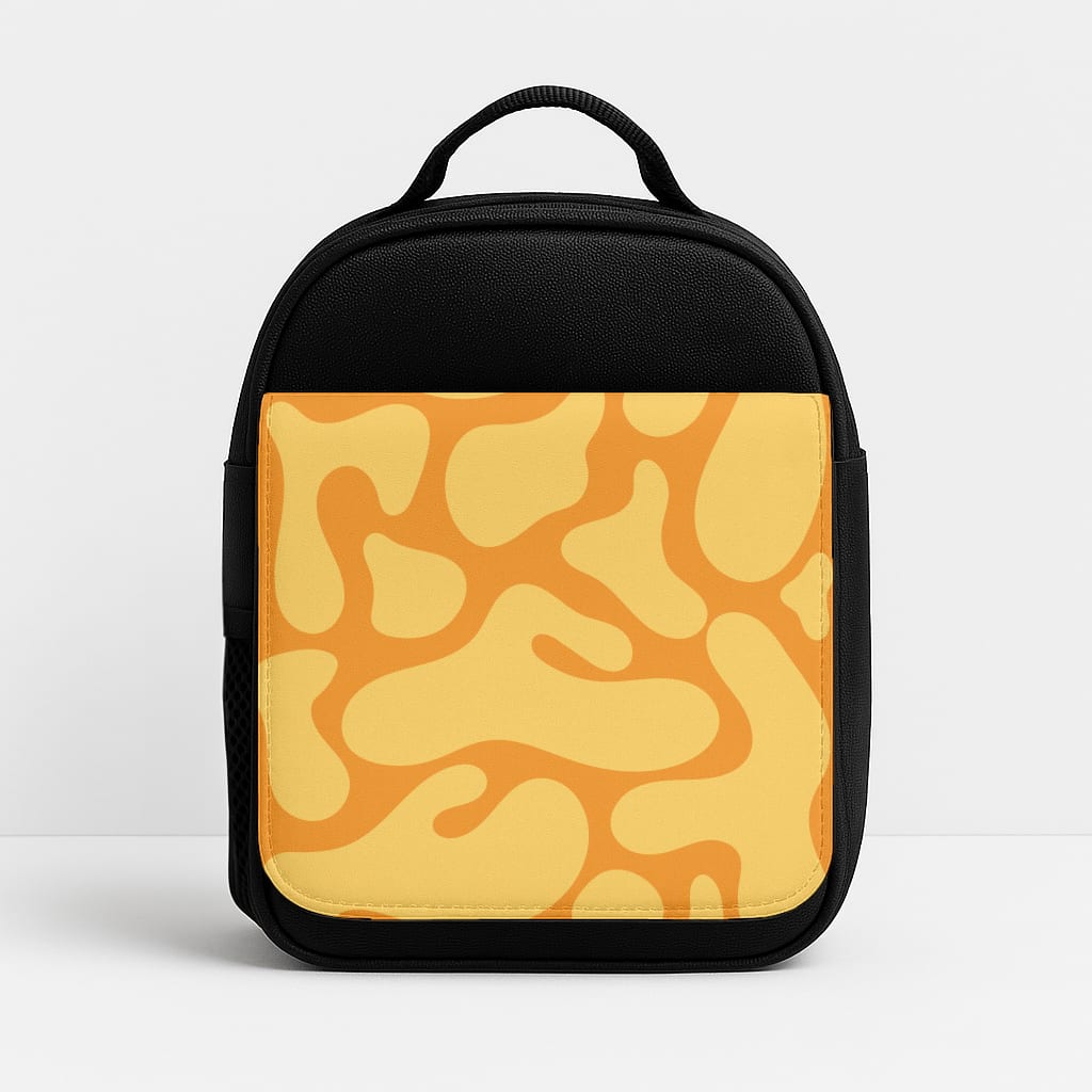 Yellow Blobs Abstract Pattern Insulated Lunchbox