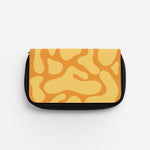 Yellow Blobs Abstract Pattern Pencil Case
