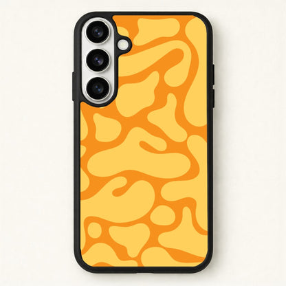 Yellow Blobs Abstract Pattern Phone Case for Galaxy S26 Plus