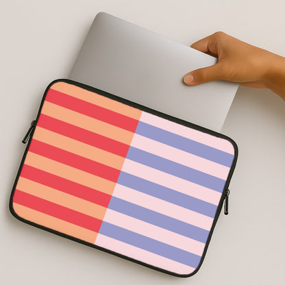 Multicoloured Pinstripe Abstract Pattern MacBook Case
