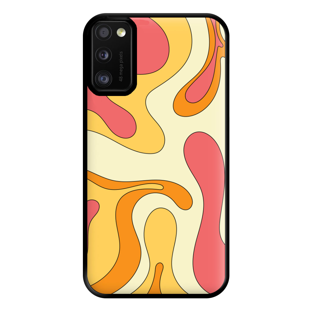 Pastel Waves Abstract Pattern Phone Case for Galaxy A41