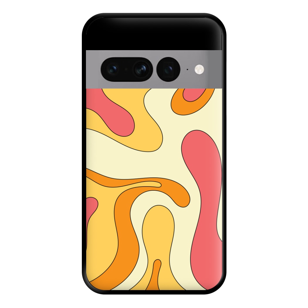 Pastel Waves Abstract Pattern Phone Case for Google Pixel 7 Pro