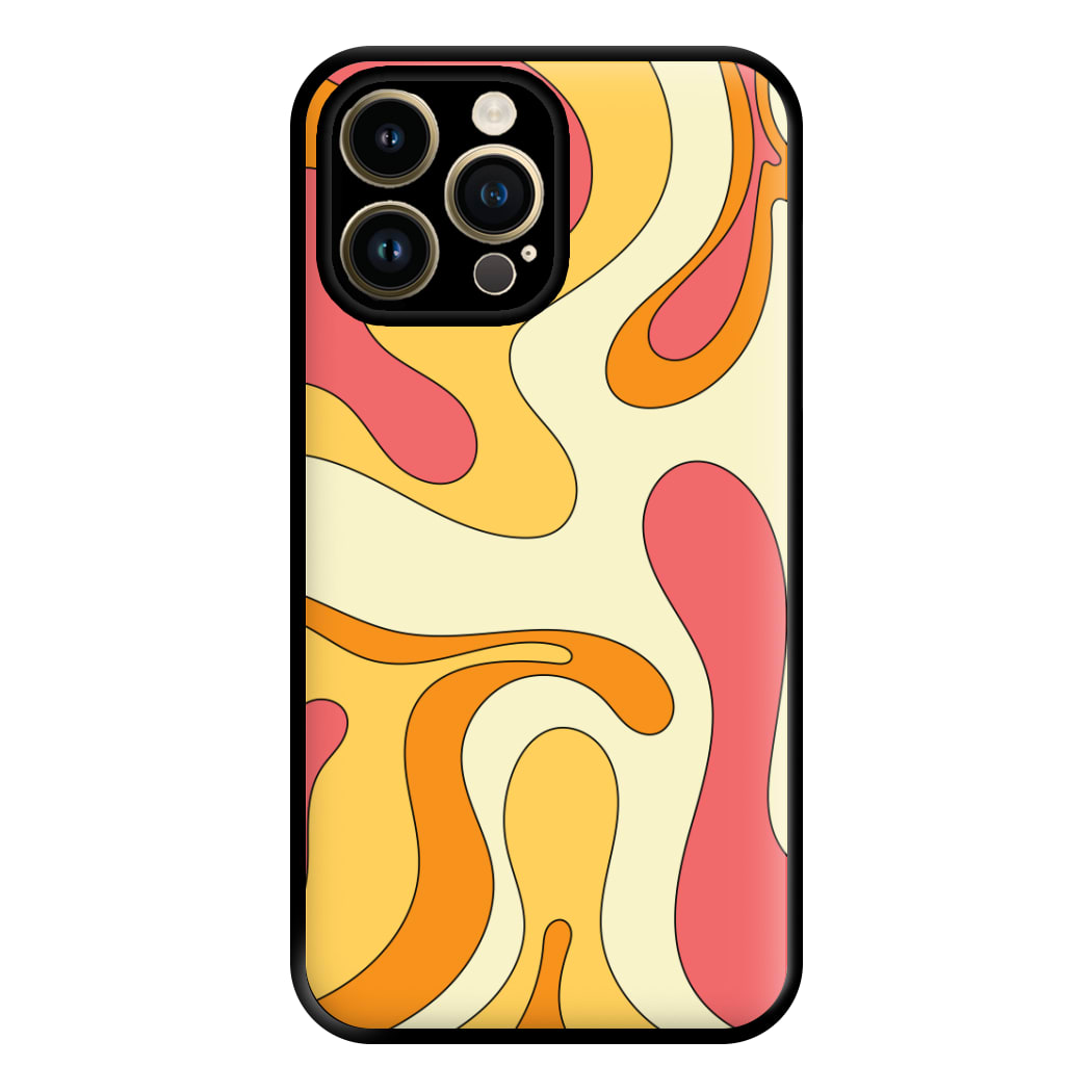 Pastel Waves Abstract Pattern Phone Case for iPhone 14 Pro Max