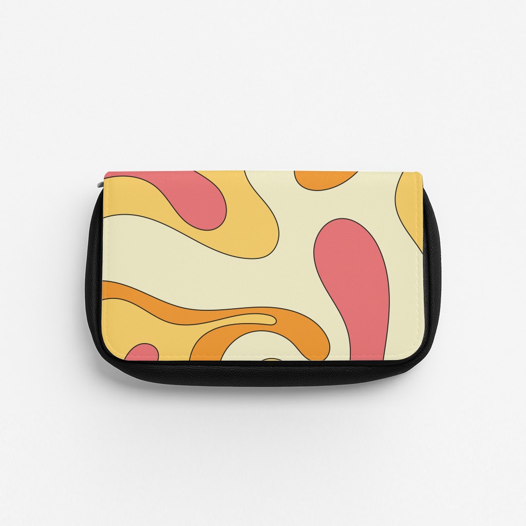 Pastel Waves Abstract Pattern Pencil Case